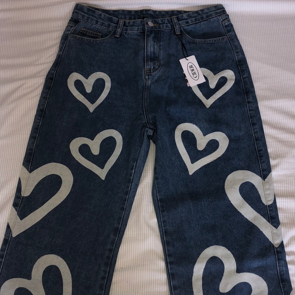 Heart jeans